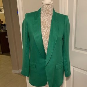 Zara Kelly green lined blazer, size Med. NWOT